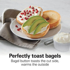 Sleek Stainless Steel 2 Slice Toaster