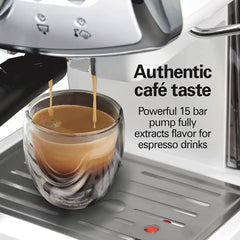 Slide & Lock™ Espresso Maker, White