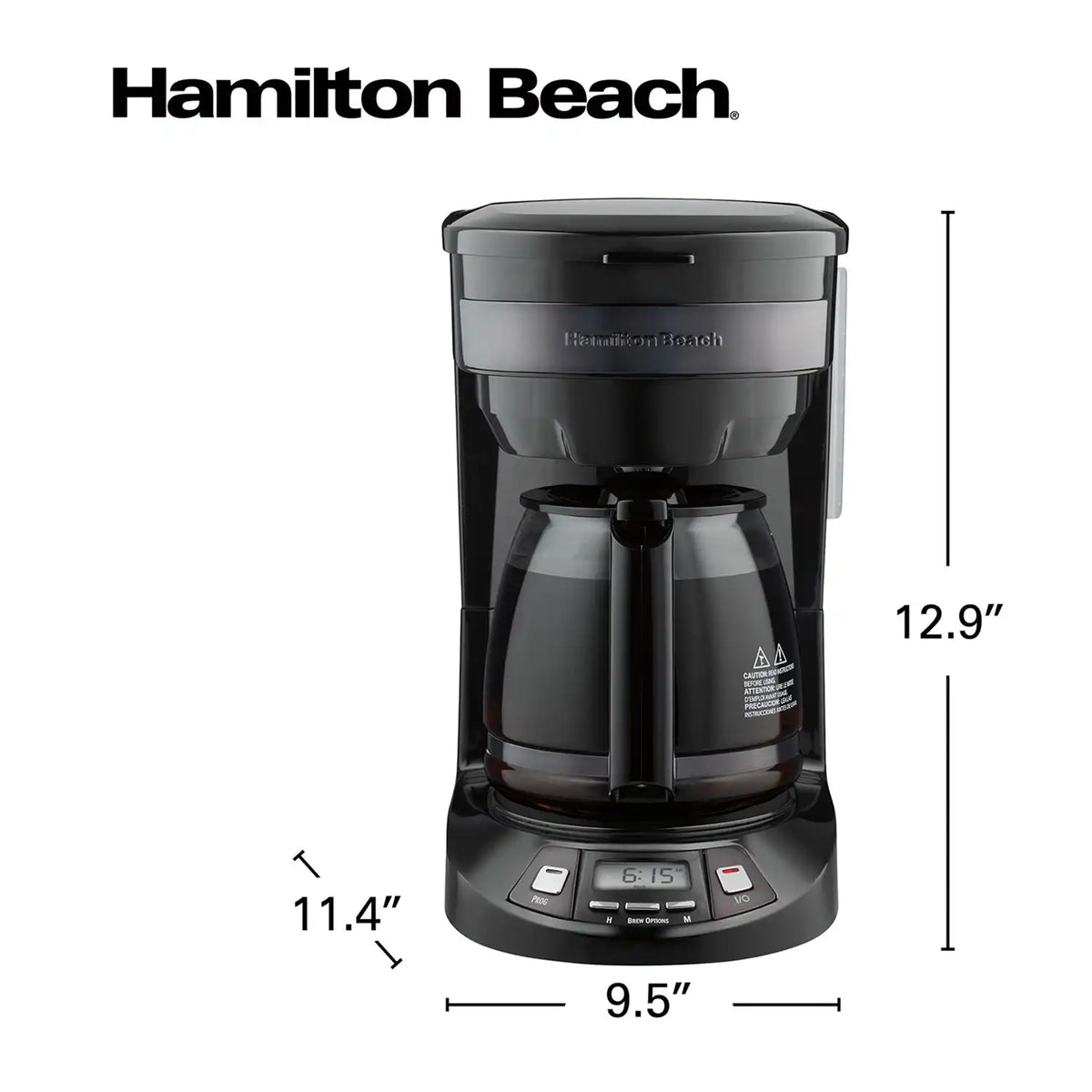 Black Stainless Coffee Maker