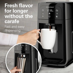One Press® Dispensing Coffee Maker, 12 Cup