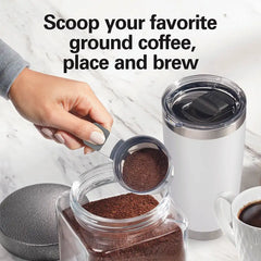 The Scoop® Single-Serve Coffee Maker, White