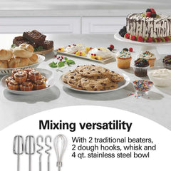6 Speed Stand Mixer, White