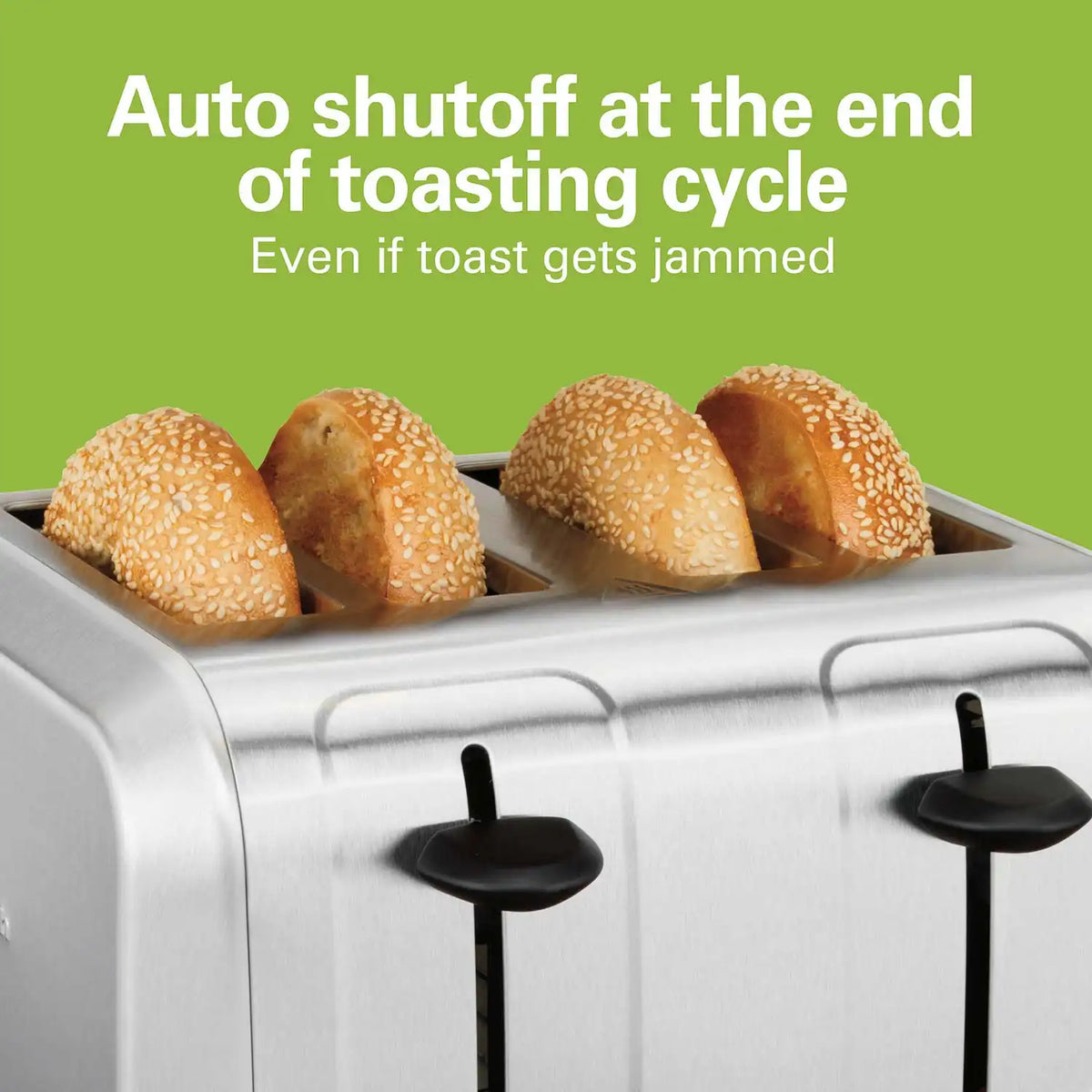 4 Slice Toaster with Extra-Wide Slots Stainless Steel