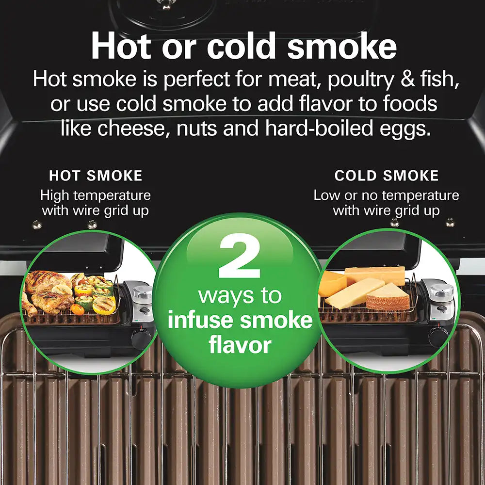 Indoor Searing Grill with Hot/Cold Smoke Infuser