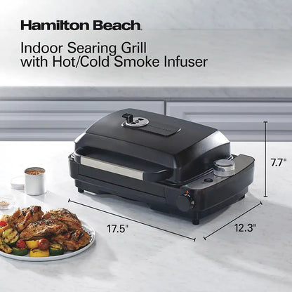Indoor Searing Grill with Hot/Cold Smoke Infuser