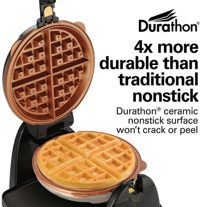 Durathon® Removable-Grid Belgian Waffle Maker