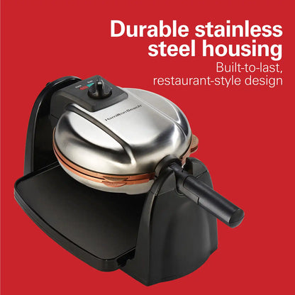 Durathon® Removable-Grid Belgian Waffle Maker