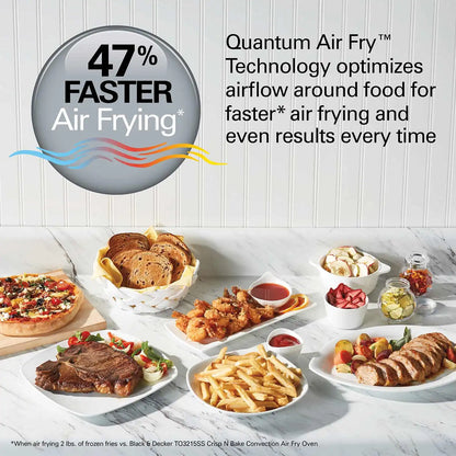 Air Fryer Toaster Oven with Quantum Air Fry™ Technology
