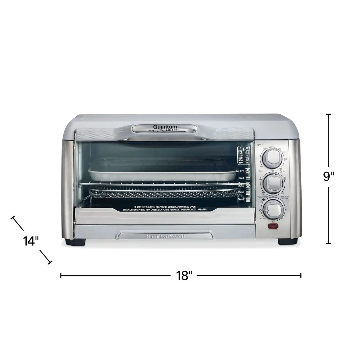 Air Fryer Toaster Oven with Quantum Air Fry™ Technology