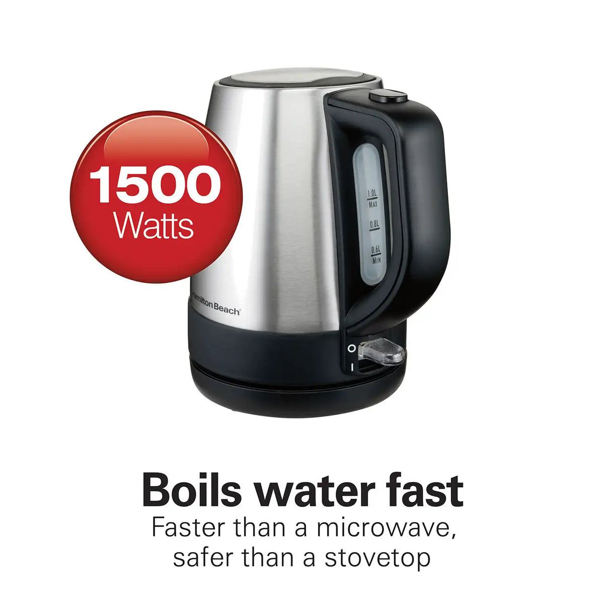 Recertified 1 Liter Stainless Steel Electric Kettle