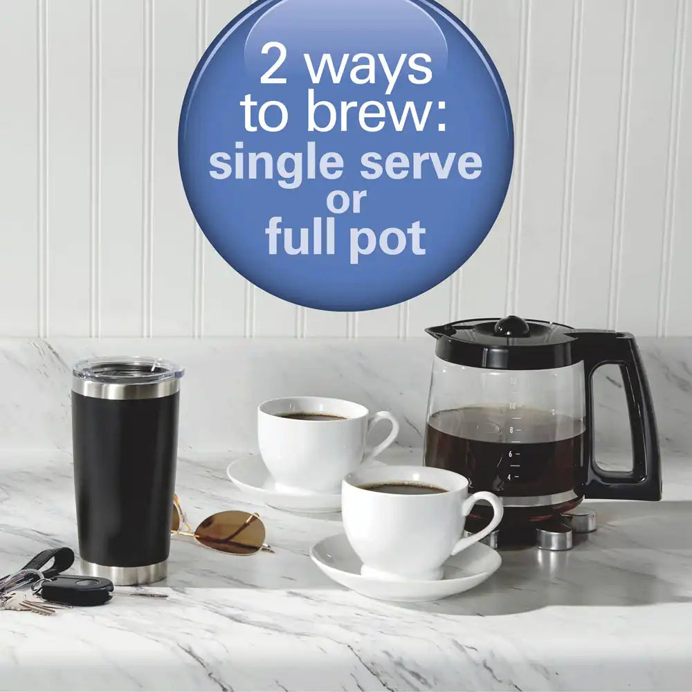 2-Way Programmable Coffee Maker, Black