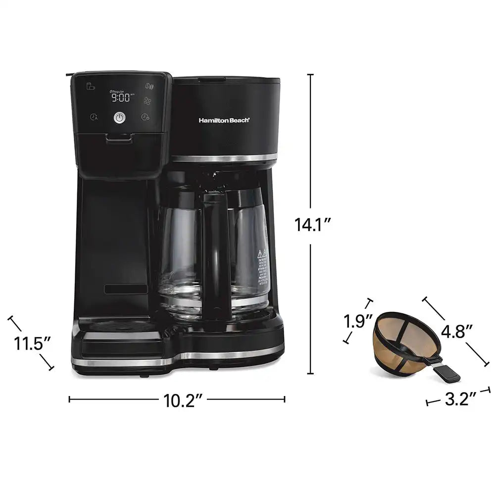 2-Way Programmable Coffee Maker, Black