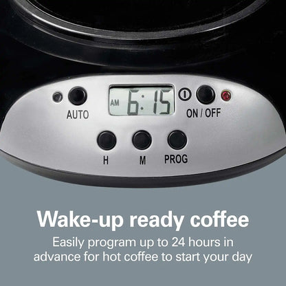 12 Cup Programmable Coffee Maker for Cone Filters