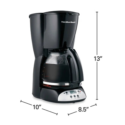 12 Cup Programmable Coffee Maker for Cone Filters