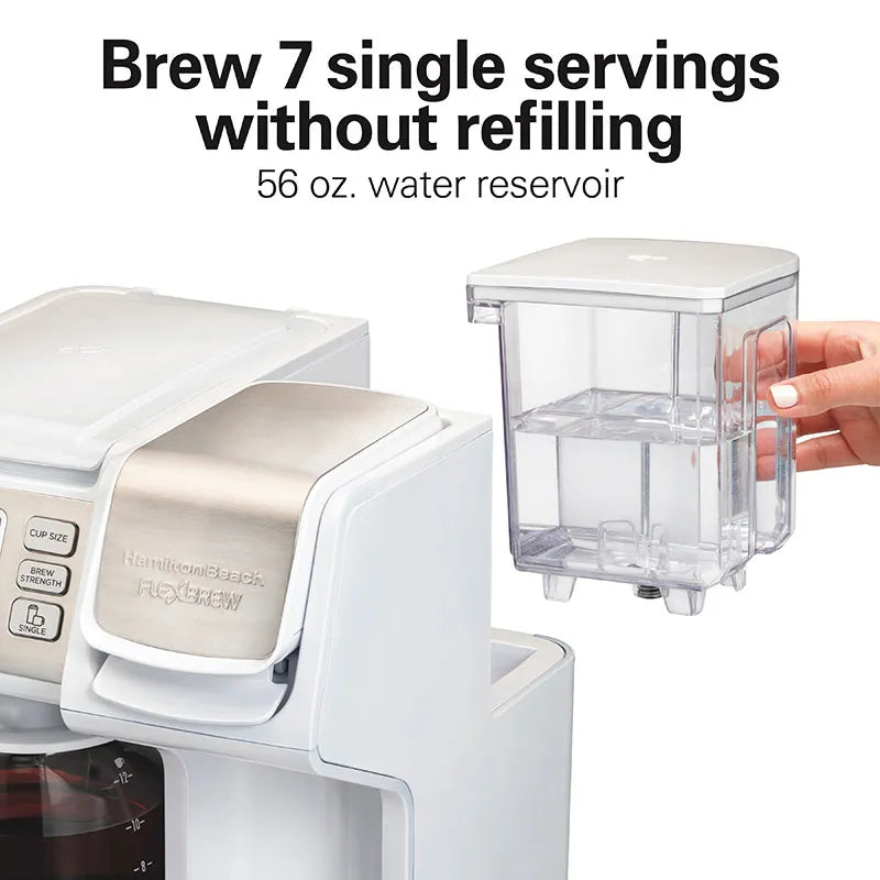 FlexBrew® Trio Coffee Maker, White Stainless