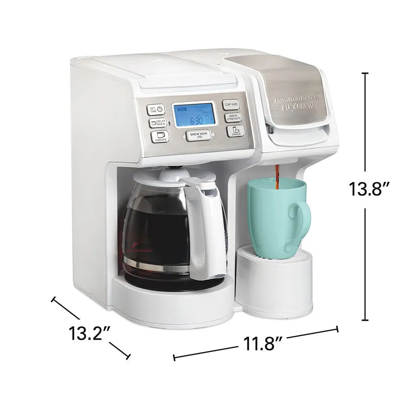 FlexBrew® Trio Coffee Maker, White Stainless