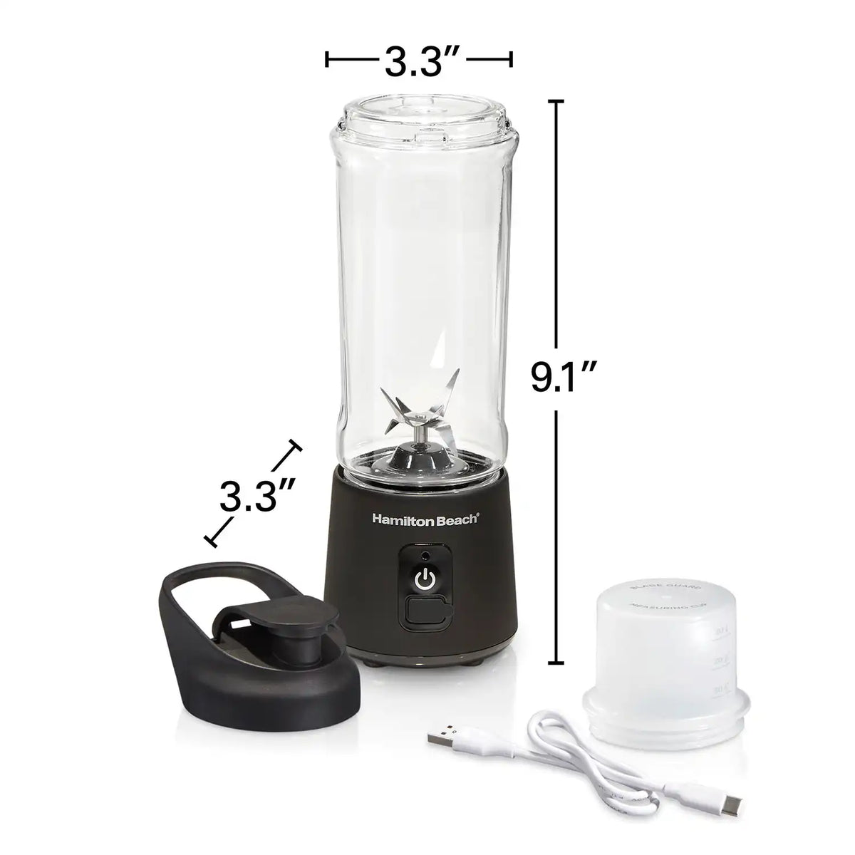 Blend Now™ Portable Cordless Blender, Black