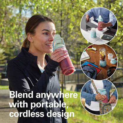 Blend Now™ Portable Cordless Blender, Aqua