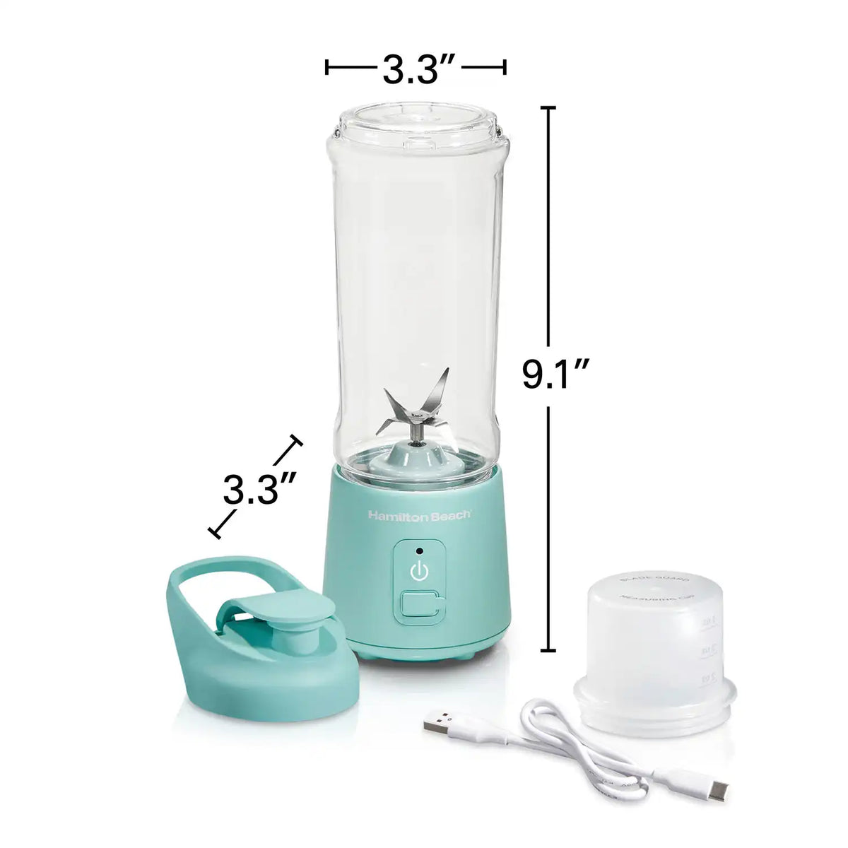 Blend Now™ Portable Cordless Blender, Aqua