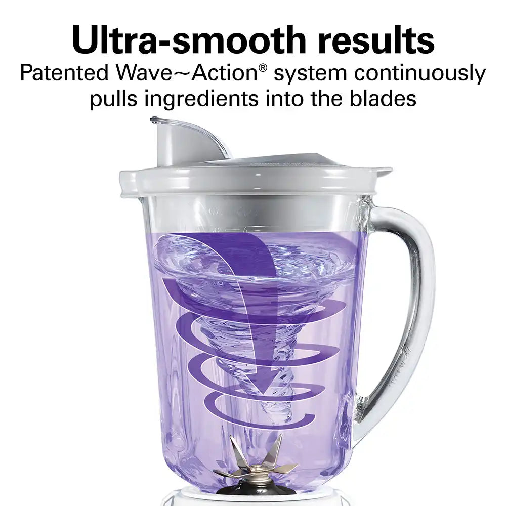 Wave~Action® Quiet Blender, White