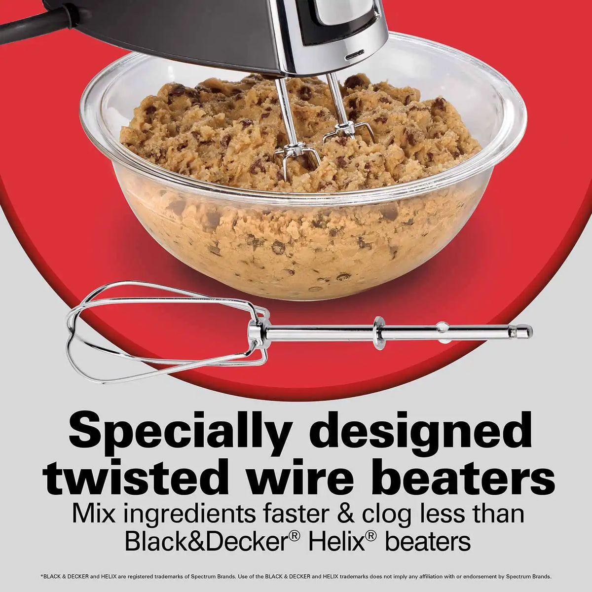 6 Speed Hand Mixer with Pulse and Snap-On Case