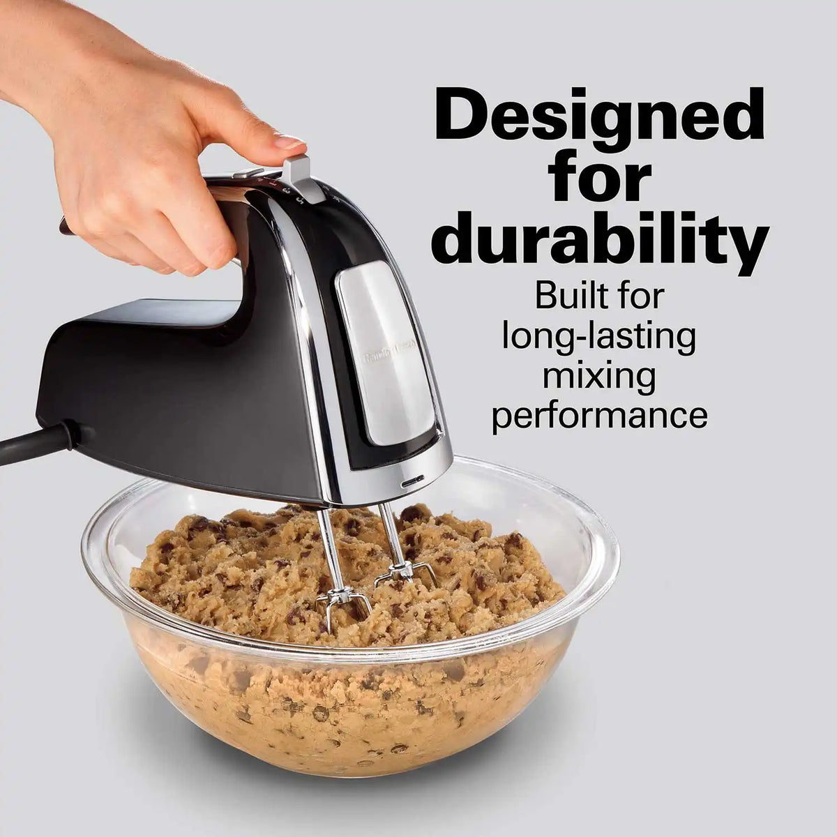 6 Speed Hand Mixer with Pulse and Snap-On Case