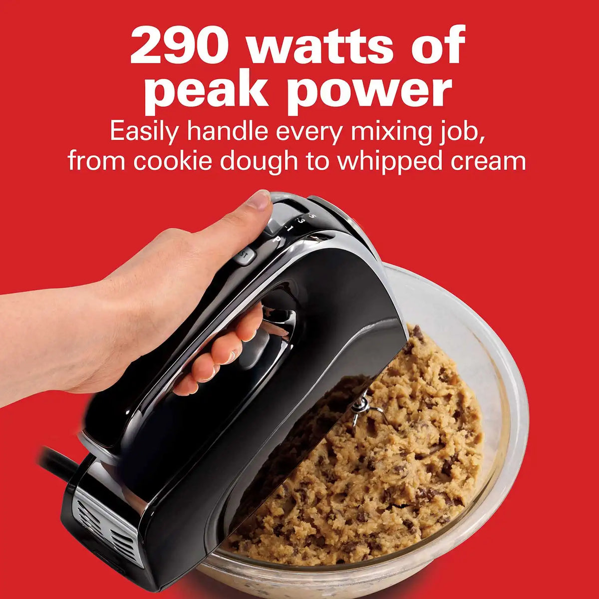 6 Speed Hand Mixer with Pulse and Snap-On Case
