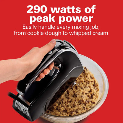 6 Speed Hand Mixer with Pulse and Snap-On Case