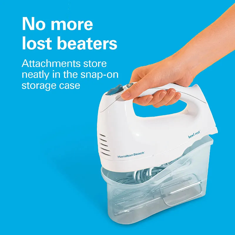 Hand Mixer with Snap-On Case