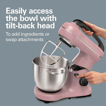 7 Speed Stand Mixer, 4 Quart, Rose
