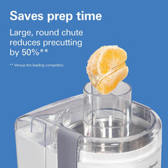 HealthSmart® Compact Juice Extractor, White