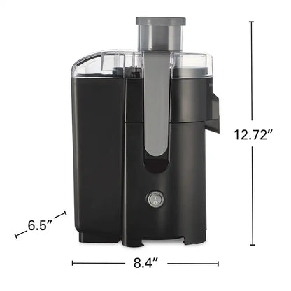 HealthSmart® Compact Juice Extractor, Black & Grey