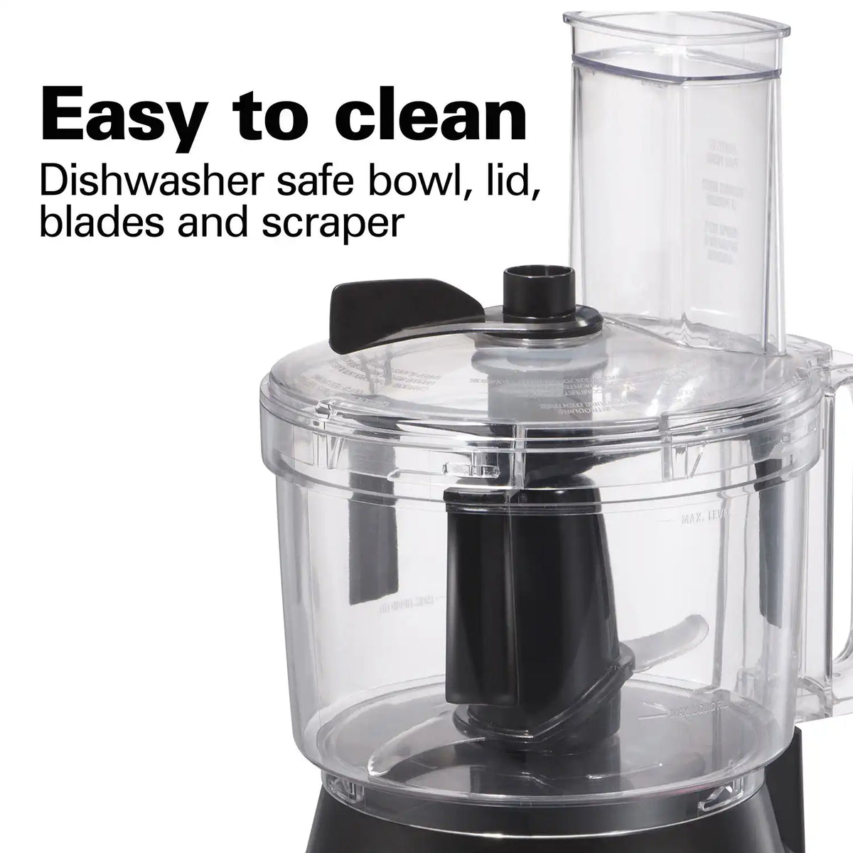 Hamilton Beach® Bowl Scraper Food Processor, 10 Cup Capacity, Black, 70730G