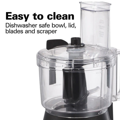 Hamilton Beach® Bowl Scraper Food Processor, 10 Cup Capacity, Black, 70730G