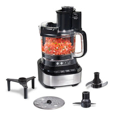 Hamilton Beach® Stack & Snap™ 10-Cup Food Processor with Bowl Scraper, Black, R70822