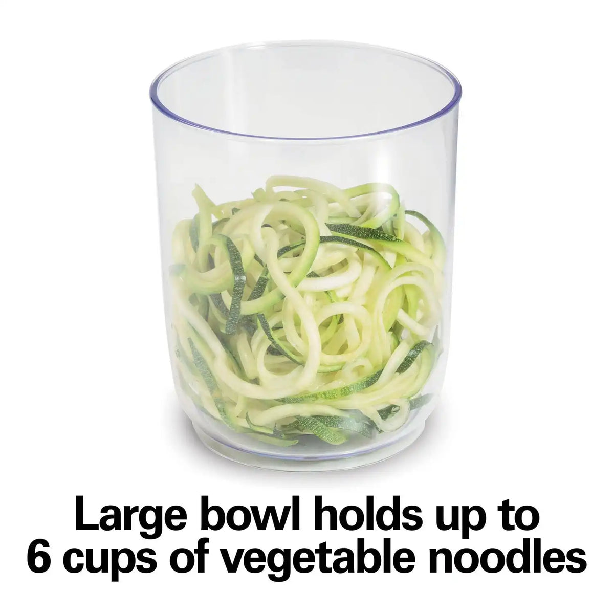 Hamilton Beach® 3-in-1 Electric Spiralizer, 3 Cutting Cones, Metal Food Grip, 6 Cup Capacity, 70930