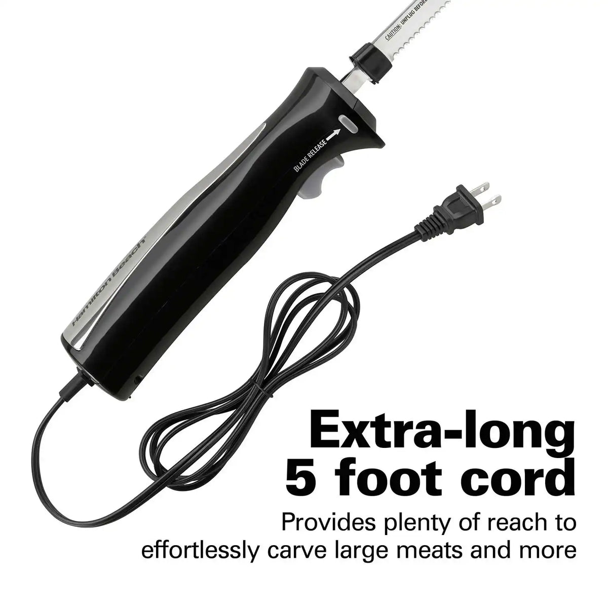 Electric Knife Set with Cool-Touch Ergonomic Handle and Storage Case