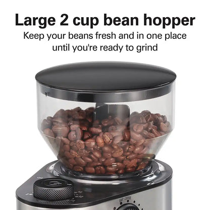 Hamilton Beach® Burr Coffee Grinder, Stainless, 80385