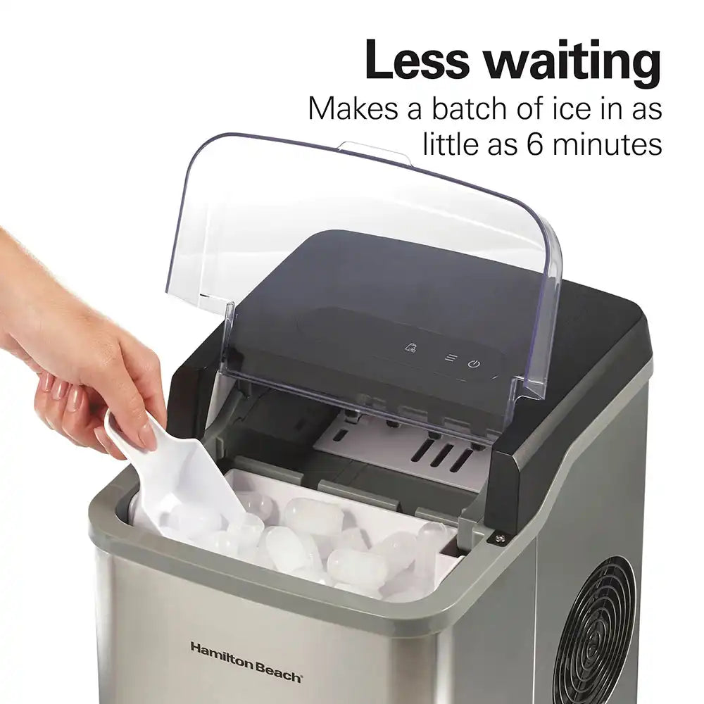 Countertop Bullet Ice Maker, Stainless Steel