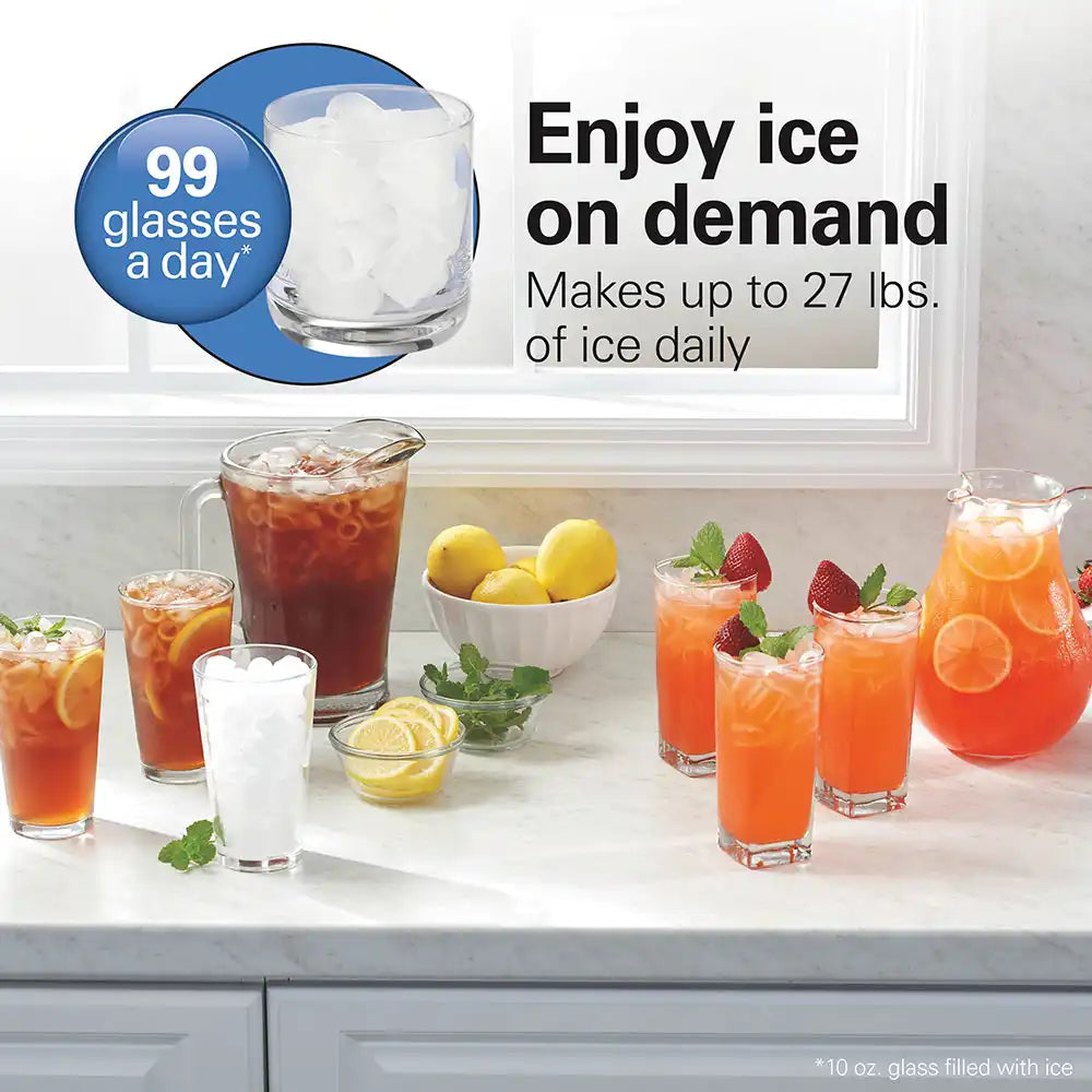 Countertop Bullet Ice Maker, Stainless Steel