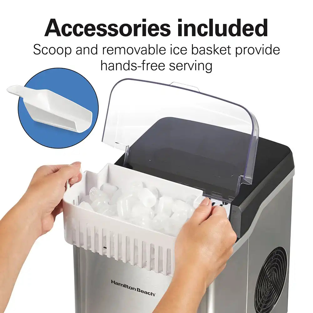 Countertop Bullet Ice Maker, Stainless Steel
