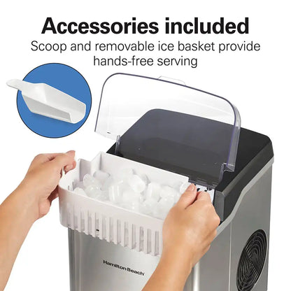 Countertop Bullet Ice Maker, Stainless Steel