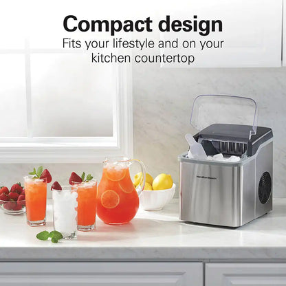 Countertop Bullet Ice Maker, Stainless Steel