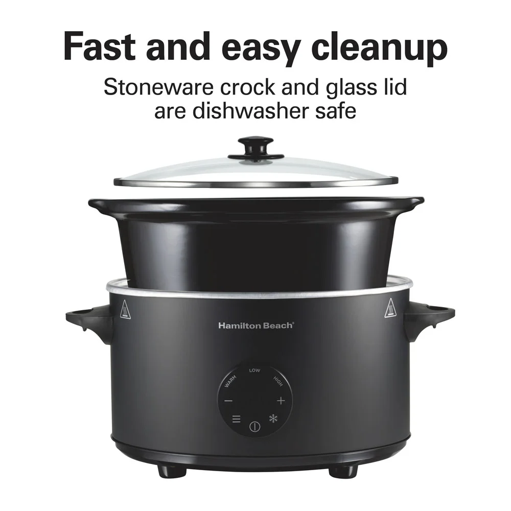 6 Quart Programmable Defrost Slow Cooker - Image 7