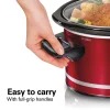 8 Quart Slow Cooker, Red - Image 5