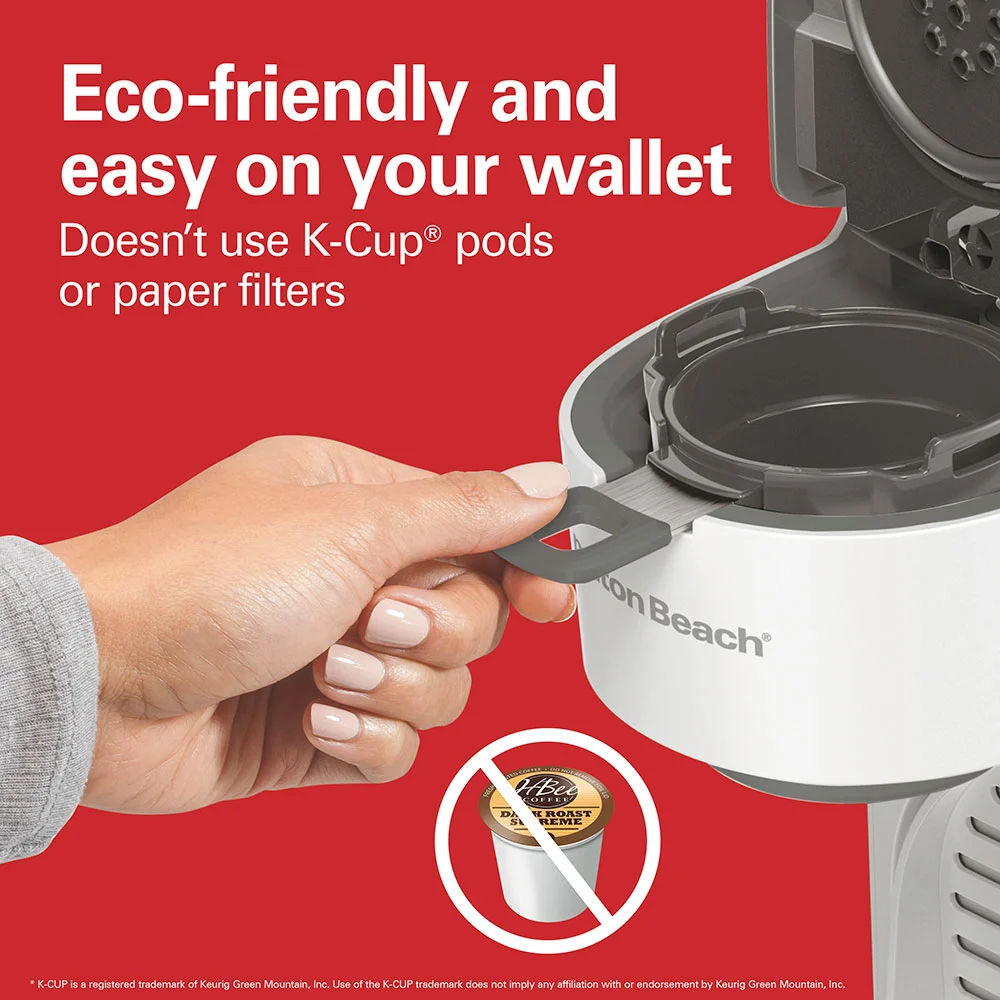 The Scoop® Single-Serve Coffee Maker, White - Image 3