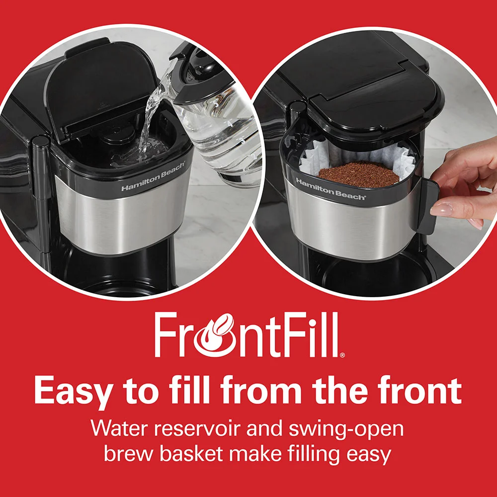 FrontFill® Mini Brew 5 Cup Programmable Coffee Maker - Image 3