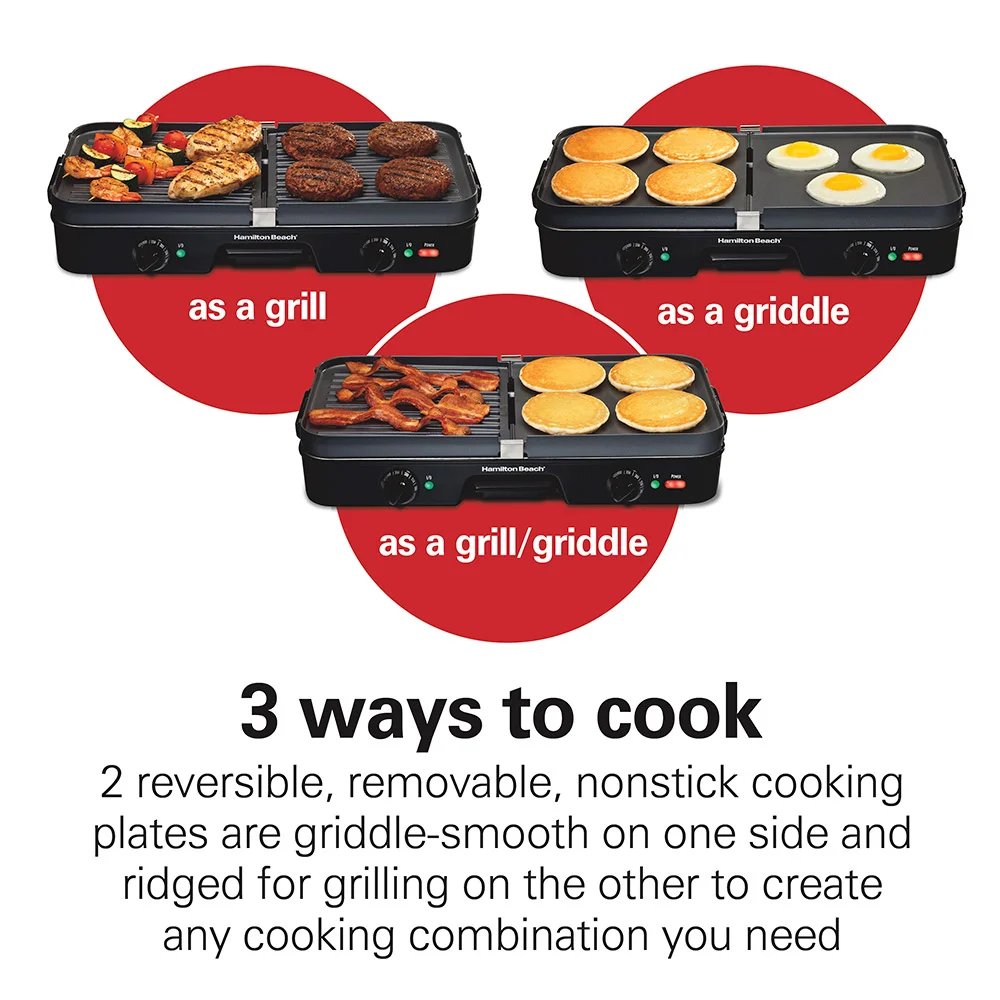 Alternative view of 3-in-1 Grill/Griddle