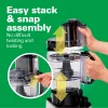 Hamilton Beach® Stack & Snap™ Food Processor, 12 Cup Capacity, Black & Stainless, 70725AG - Image 2