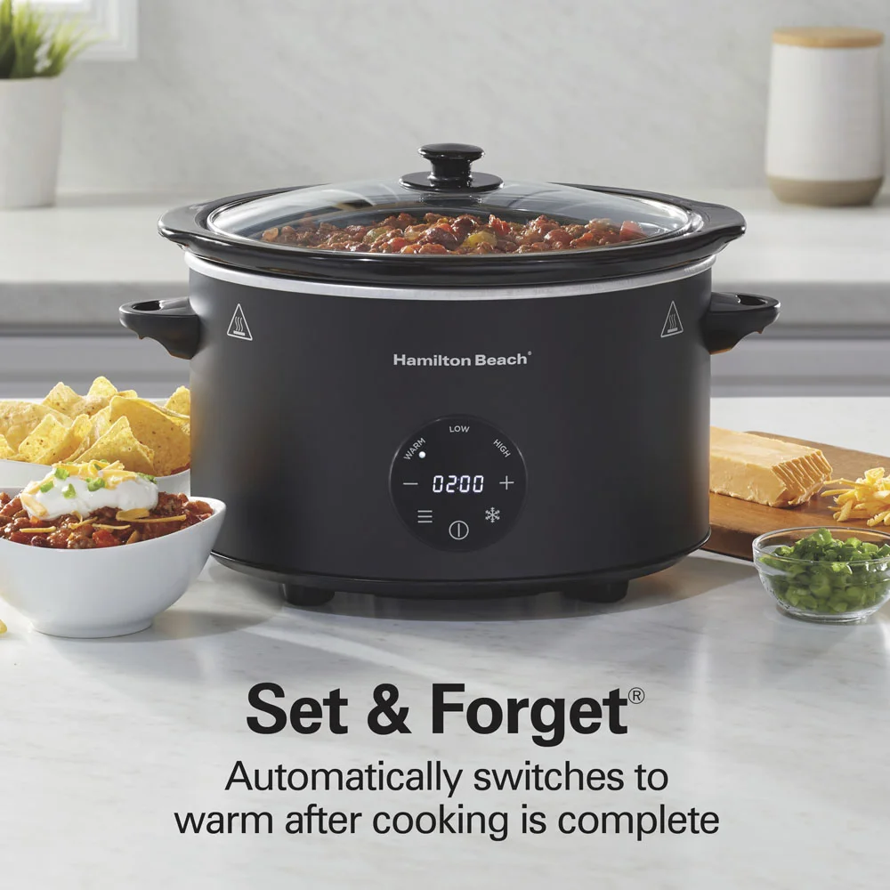 6 Quart Programmable Defrost Slow Cooker - Image 6